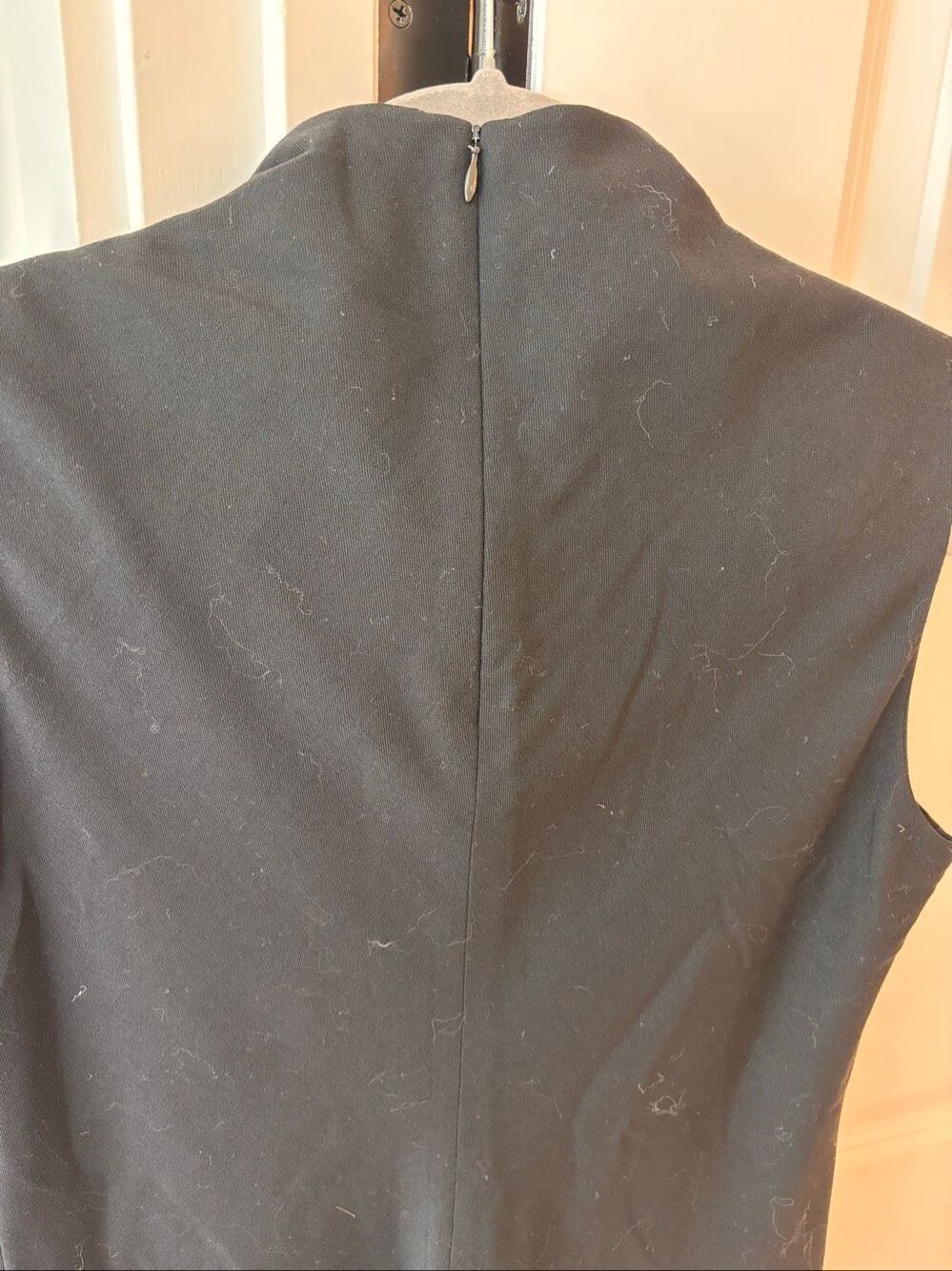 Ralph Lauren Black Wool Sleeveless Mock-Neck Midi Sheath Dress C18 Sz 8P $218 - Picture 5 of 9